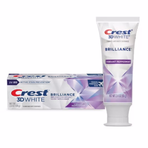 Crest 3DWhite Brilliance Vibrant Peppermint Teeth Whitening Toothpaste