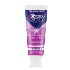 Crest 3DWhite Whitening Toothpaste, Advanced Radiant Mint