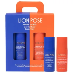 Lion Pose Mane Mini Day & Night Set With SPF & AHA