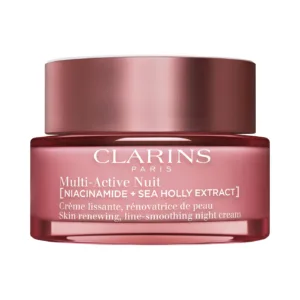 Clarins Multi-Active Night Moisturizer for Lines, Pores, Glow with Niacinamide