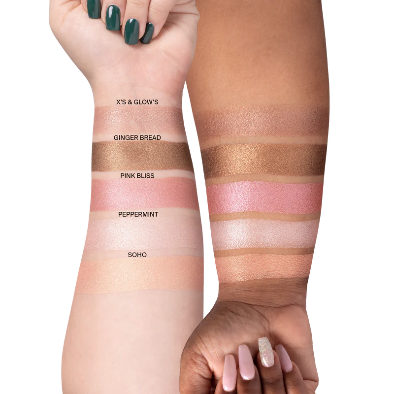 highlighters-arms-xs-and-glows-ginger_-bread-pink-bliss-pappermint-soho-labeled_638a62df-60bc-44f1-897b-1b0034c93439