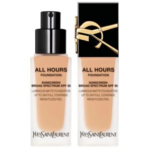 Yves Saint Laurent YSL All Hours Luminous Natural Matte Foundation 24H Longwear SPF 30 with Hyaluronic Acid