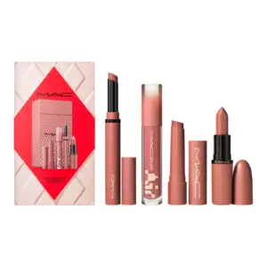 MAC Cosmetics Totally Teddy Lipstick + Lip Gloss Gift Set