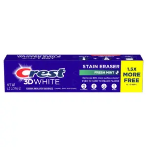 Crest 3D White Stain Eraser Toothpaste, Fresh Mint